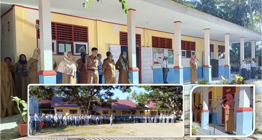 Kepala Puskesmas Sarjo Hadir Menjadi Pembina Upacara Bendera di SMAN 1 Sarjo