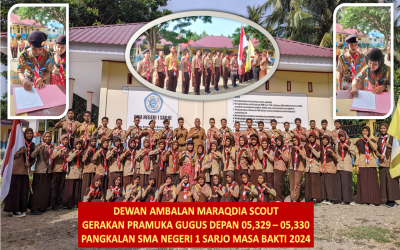 Pelantikan Dewan Ambalan Maraqdia Scout SMA Negeri 1 Sarjo: Membangun Karakter Pramuka Masa Bakti 2024